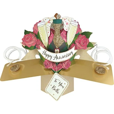 Image of Happy Anniversary Pop Up Greeting Card Original Second Nature 3D Cards