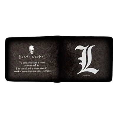 Image of ABYSTYLE Death Note L Symbol Vinyl Wallet