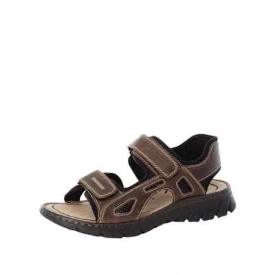 Image of Rieker Mens Brown Easy Fasten Sandal (Brown, UK Footwear Size System, Adult, Men, Numeric, Medium, 6.5)