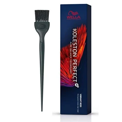 Image of Wella Koleston Perfect Me+ Vibrant Reds 7/43 Medium Red Gold Blonde 60ml and Color Brush