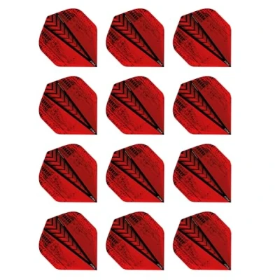 Image of Hardcore Radical Red Extra Thick Standard Dart Flights 4 sets Per Pack (12 in total)