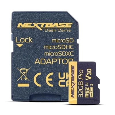 Image of Nextbase 32GB U3 Micro SD Card Includes to Adapter Ultra High Speed Memory Compatible with Series 1 and 2 Dash Cam Range Camera Accessories