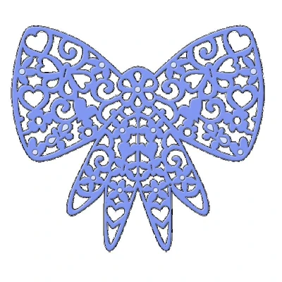 Image of Sweet Dixie Filigree Bow Die, Grey