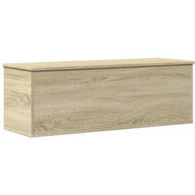 Image of vidaXL Storage Box Sonoma Oak 102x35x35 cm Engineered Wood