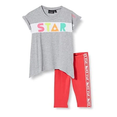 Image of CMP Summer Melange Jersey Tracksuit for Children, Grey Mel., 110