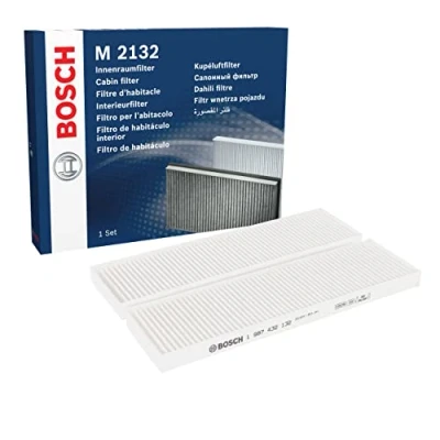 Image of 971331J000, 971331J000AT, 971331J500, S971331J000AT Pollen Filter BOSCH 1 987 432 132 Particulate 287mm 81mm 19mm HYUNDAI: i20 I Hatchback