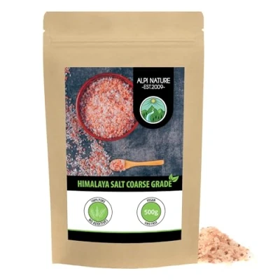 Image of Pink Himalayan Salt Coarse Grade (500g, 1.1lb), Crystal 2 4mm, Known as from The Khewra Mines in Punjab, Pakistan