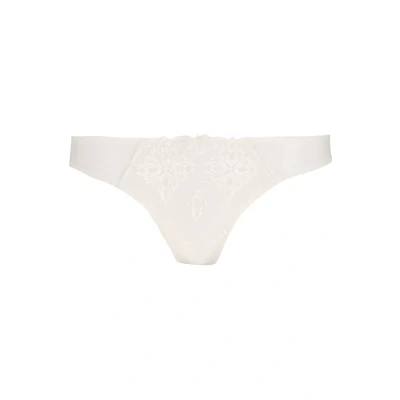 Image of Chantelle Champs Elysees Tanga Thong, Women&#039;s, Size: XS, Ivory