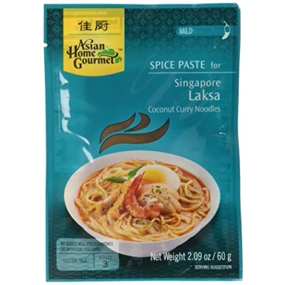 Image of Asian Home Gourmet Spice Paste for Singapore Laksa, 60 g, Pack of 12
