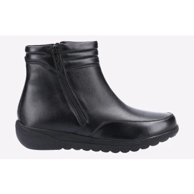 Image of Fleet &amp; Foster Morocco Wide Fit Boot Womens Black Size UK 7