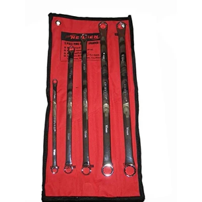 Image of Neilsen Spanner Set 5pc Extra Long (Ring Metric Fully Polished Dual End)
