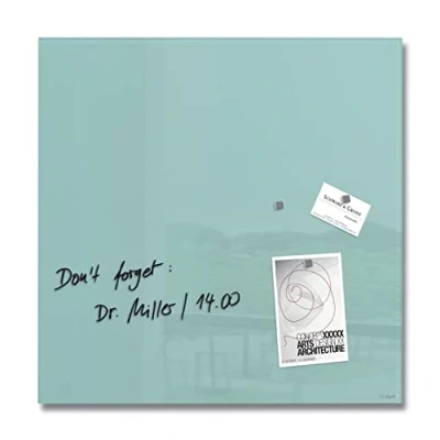 Image of SIGEL GL143 Artverum Magnetic Glass Board, aquamarine, 48 x cm, safety
