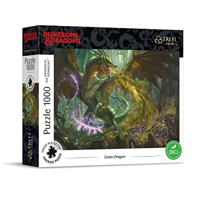Image of Trefl 10758 Prime Dungeons &amp; Dragons Jigsaw Puzzle, Dear Green Sand