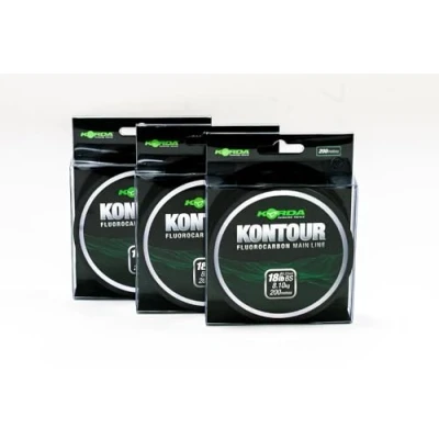 Image of Korda Kontour Fluorocarbon Mainline 200m Spool: 18lb