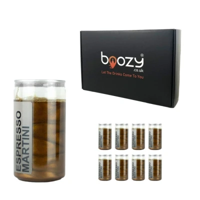 Image of Boozy Espresso Martini Cocktail Cans, With Sparkle, Ready To Drink, x8, 200ml