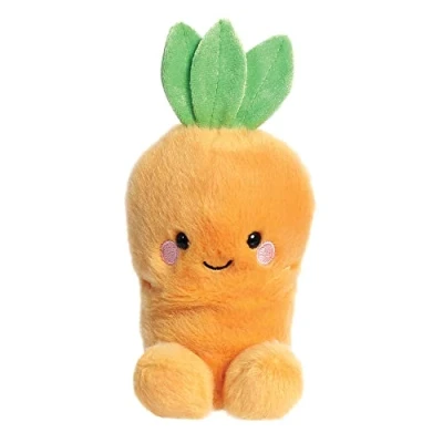 Image of Aurora, 82054, Palm Pals Cheerful Carrot, 5In, Eco Friendly Soft Toy, Orange