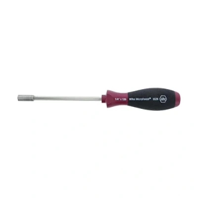 Image of Wiha 52650 Bit Holding Screwdriver with MicroFinish Handle, Magnetic, 1/4&quot; x 125mm