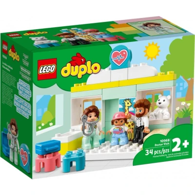 Image of LEGO 10968 DUPLO Doctor Visit Large Bricks Building Set, Educational Early Learning Toy, Gifts for Toddlers, Girls &amp; Boys 2 Plus Years Old