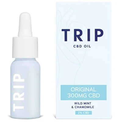 Image of TRIP CBD Oil 300mg (Original Strength), Wild Mint, Vegan, 100% Natural, Flavoured Blended with MCT Coconut (Pack of 1)