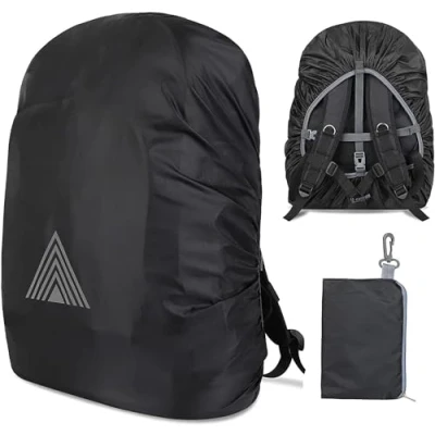 Image of Waterproof Backpack Rain Cover(15 75L)Dustproof Cover for Backpack,Adjustable Rucksack Cover,Backpack Rainproof Protector ,Outdoor Anti tear Raincover Camping,Hiking,Cycling(XS)