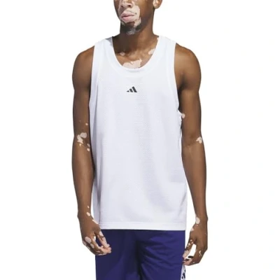 Image of adidas Performance Legends TANK Top, Men&#039;s, Size: XL, White/black