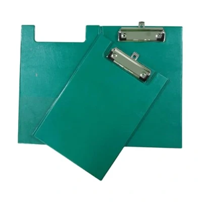 Image of Janrax A5 Green Foldover Clipboard with Pen Holder