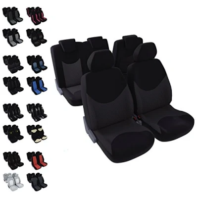 Image of DBS Car/Auto Seat Covers 5 Seats Black Universal Non Slip Washable