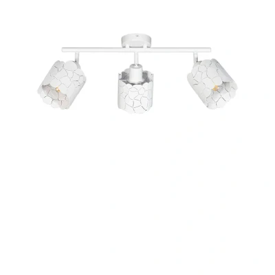 Image of Lindby ceiling light Aralena, white, 3 bulb, length 70.5 cm