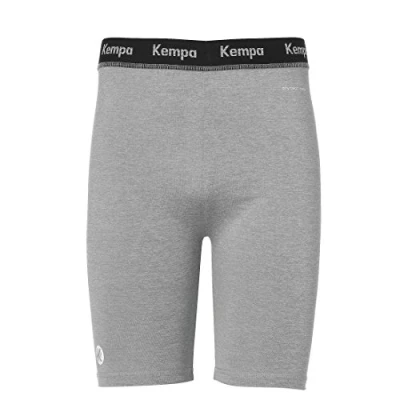 Image of Kempa Kemri Men Attitude Tights Men&#039;s Tight Dark Grey Melange, XX Large