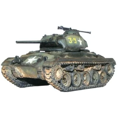 Image of M24 Chaffee 1:56 / 28mm Resin &amp; Metal Scale Model Tank for Bolt Action by Warlord Games Highly Detailed World War 2 Miniatures Table top Wargaming