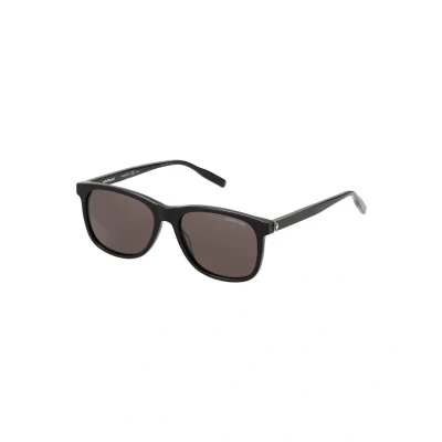 Image of Mont Blanc Sunglasses black/blackgrey, Men&#039;s, Size: 56, Black/black grey
