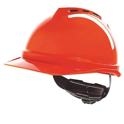 Image of MSA V GARD 500 Vented Safety Helmet Hard Hat MSAGV4 Colour=Orange