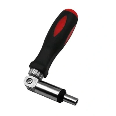 Image of Casecover 0 180 Degree Multi Function Ratchet Screwdriver 1/4 Inch Inside Hexagon Interface Adjustable Angles