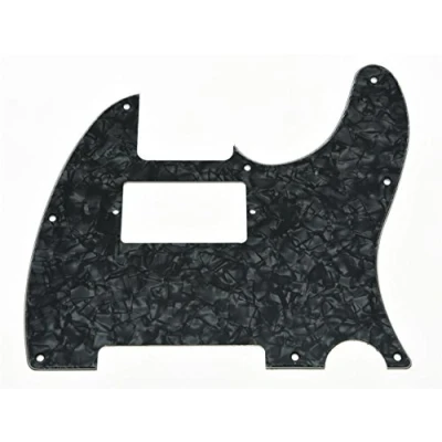 Image of KAISH 8 Hole Tele Style Humbucker Pickguard TL Guitar Pick Guard for Telecaster/Tele Black Pearl
