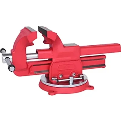 Image of KS Tools Parallel Vice with Round Plate Jaw Length 120 mm Pipe Clamping