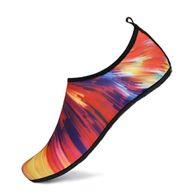 Image of AUXDIQ Water Shoes Outdoor Quick Dry Unisex Sports Aqua for Beach Diving Snorkeling Surfing Mens Womens, Sunset, 5/6 UK