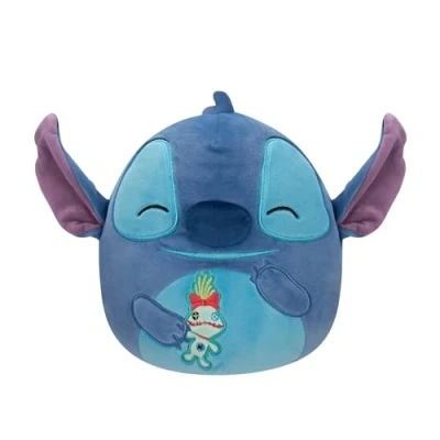 Image of Squishmallows Original Disney 8 Inch Stitch with Scrump Little Ultrasoft Official Jazwares Plush