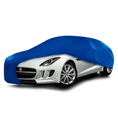 Image of Cosmos Indoor Car Cover compatible with main Coupé models, Elastic, Breathable and Dustproof Fabric, Soft Lining, Snug Fit, Blue