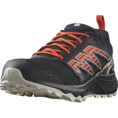Image of Salomon Wander Men&#039;s Trail Running Shoes, Outdoor ready, Cushy comfort, and Secure foothold, Black, 6.5