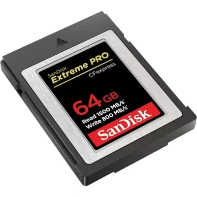 Image of SanDisk Extreme PRO 64GB CF Express Card Type B, up to 1500MB/s, for RAW 4K video