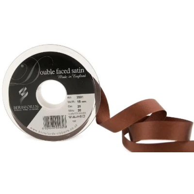 Image of Berisfords Ribbon, Dark Brown, 20m