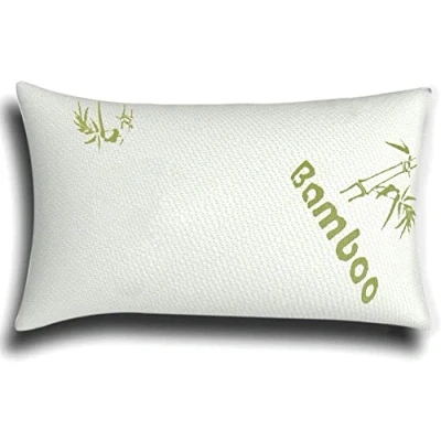 Image of Bedding Home Bamboo Memory Foam Pillow Anti Allergy Side Sleeper Zipper Closure Outer Cover Orthopedic Neck For Back Support