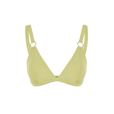 Image of Trendyol Women&#039;s Woman Knit Bikini Top Swimwear, Green, 10