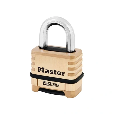 Image of Master Lock Padlock, Rectangular Hardened Steel Armoured Body High Security Lock, Best Used for Storage Units, Sheds, Garages, Fences and More