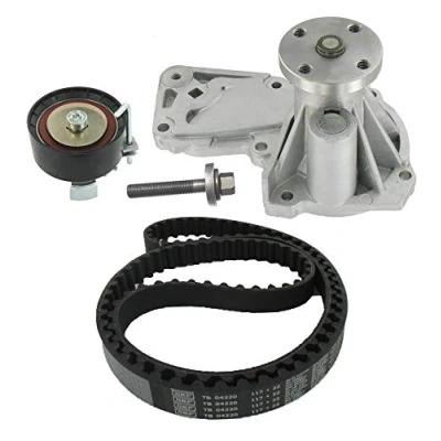 Image of 7S7G8501A8C, 7S7G8591A8C Water Pump + Timing Belt Kit SKF VKMC 04215 117 with rounded tooth profile Plastic FORD: S Max Mk1, FOCUS 3, FIESTA 6