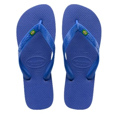 Image of Havaianas Unisex Brasil, Marine Blue, 4.5/5