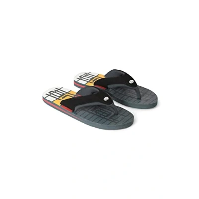 Image of Animal Jekyl Mens Recycled Flip Flops Slip on, Lightweight &amp; Comfortable with Soft Padded upper Straps Best for Spring Summer, Beach Outdoors Dark Grey Adult Shoe Size 11