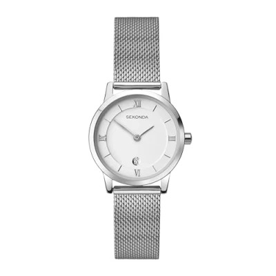 Image of Sekonda Women&#039;s Quartz Watch with Silver Dial Analogue Display and Stainless Steel Bracelet 2101.27