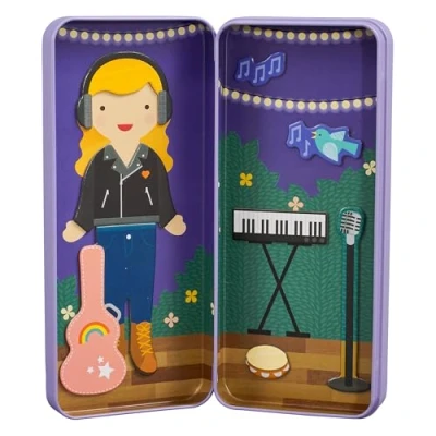 Image of Petit Collage PTC477 Magnetic Dress Up Music Maker Play Kit, Multi,Medium