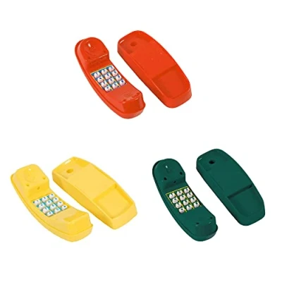 Image of Kids Children Toy Play Telephone perfect for Climbing Frames Tree House Den Red, Green, Yellow (Red)